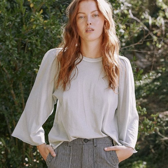 NWT The Great The Bell Sleeve Tee 0 - Picture 5 of 10